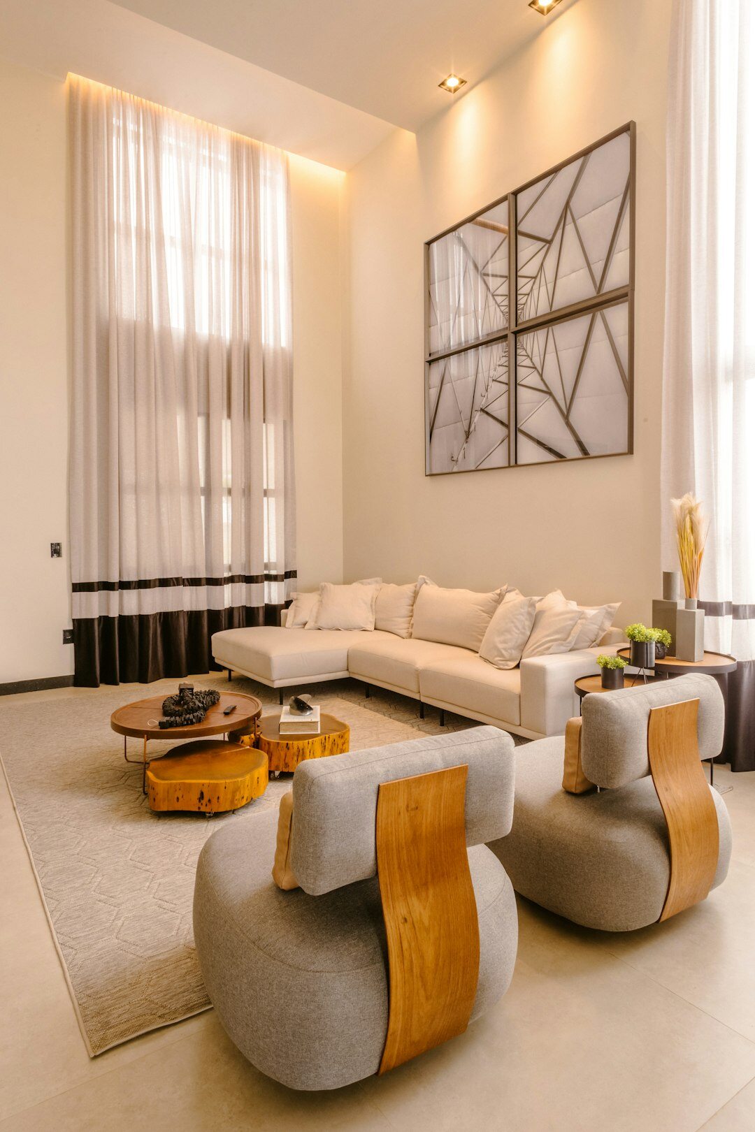 luxury minimalist living room
